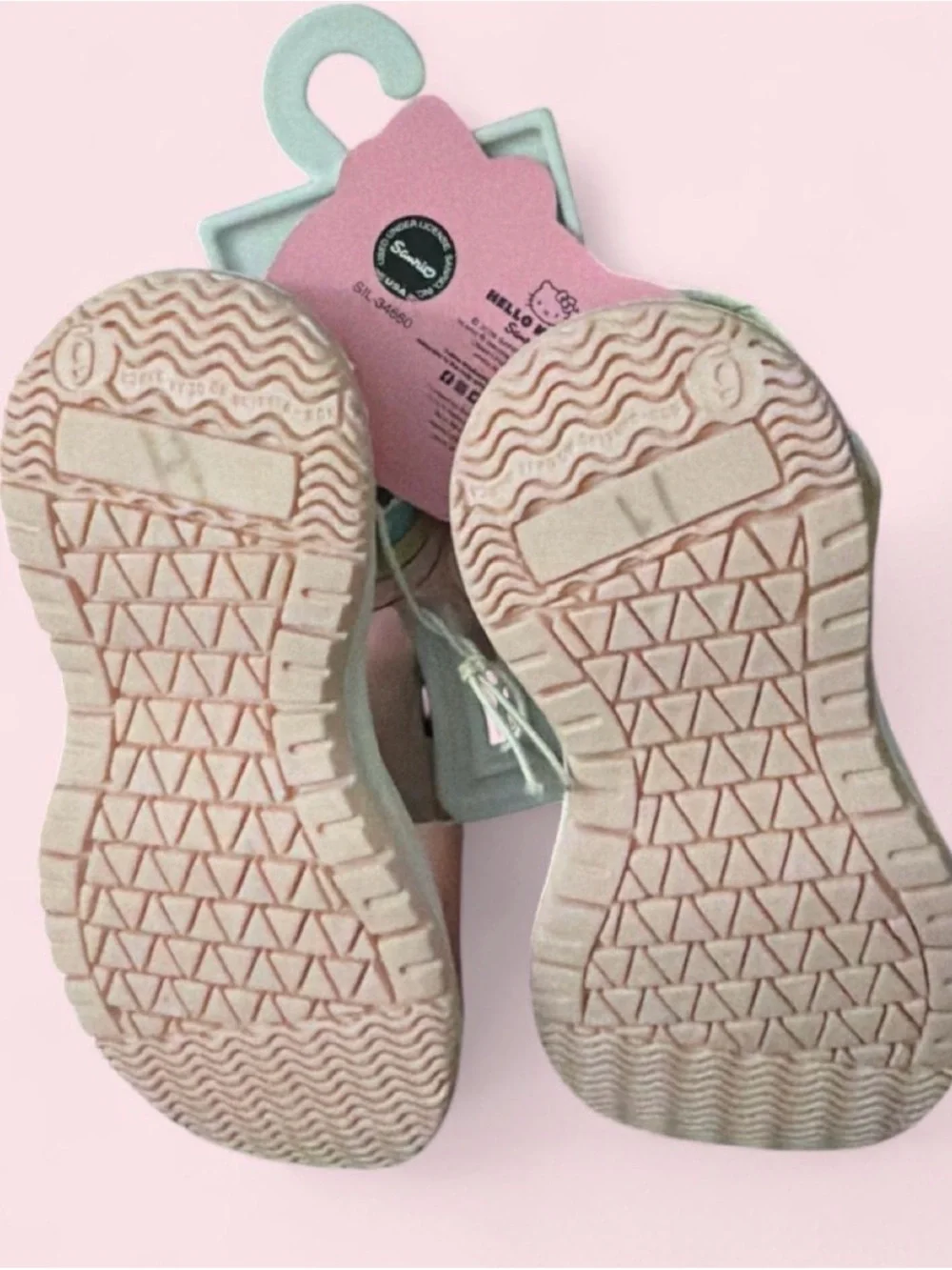 Hello Kitty Pink Rainbow Print Kids Sandals